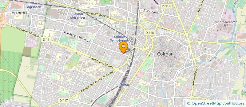 localisation de l'entreprise MONSIEUR SEBASTIEN BURN  COLMAR
