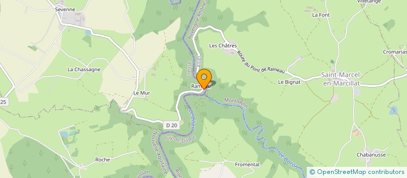 localisation de l'entreprise MONSIEUR SEBASTIEN BUSSONNIERE à CHAMBONCHARD