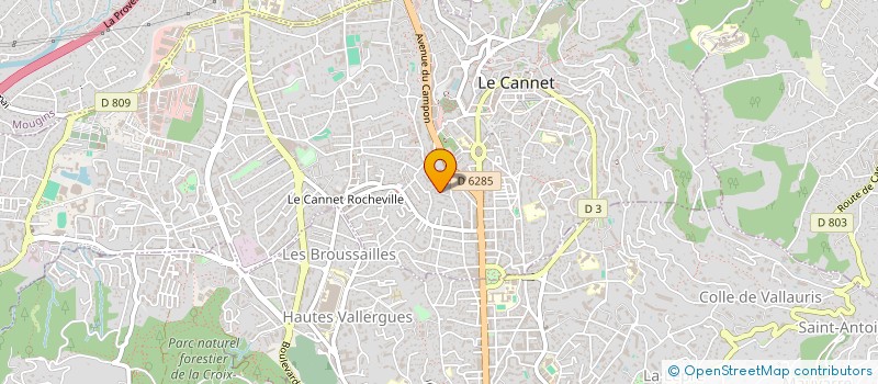 localisation de l'entreprise MONSIEUR SEBASTIEN BUTEZ  LE CANNET