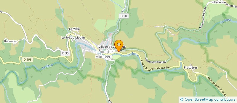 localisation de l'entreprise MONSIEUR SEBASTIEN CABANIS  PONT DE MONTVERT - SUD MONT LOZERE