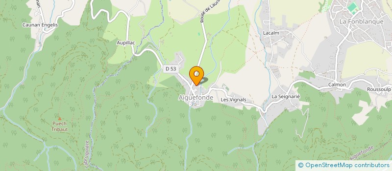 localisation de l'entreprise MONSIEUR SEBASTIEN CABRERA à AIGUEFONDE