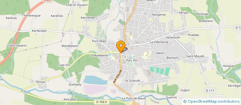 localisation de l'entreprise MONSIEUR SEBASTIEN CADEC  BAUD