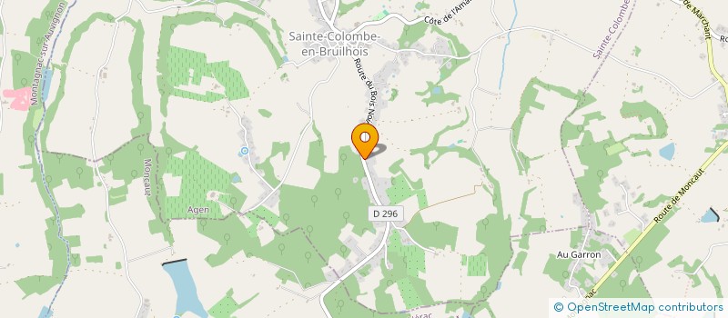 localisation de l'entreprise MONSIEUR SEBASTIEN CADEILLAN  SAINTE-COLOMBE-EN-BRUILHOIS