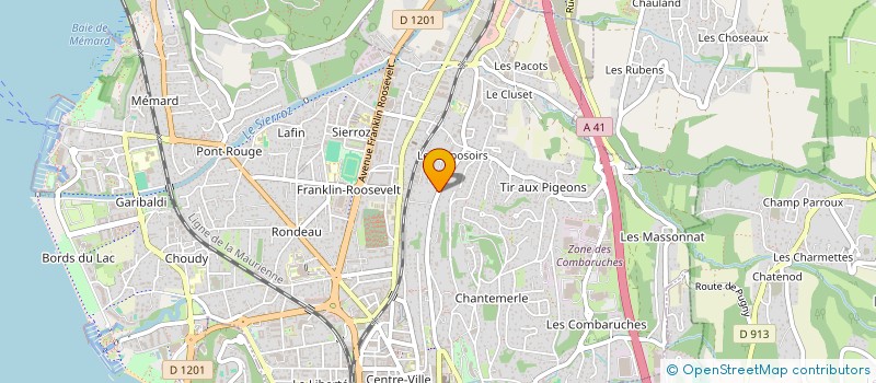 localisation de l'entreprise MONSIEUR SEBASTIEN CAIGNARD à AIX-LES-BAINS