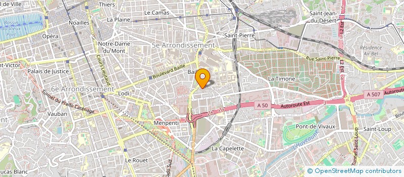 localisation de l'entreprise MONSIEUR SEBASTIEN CAILHOL  MARSEILLE