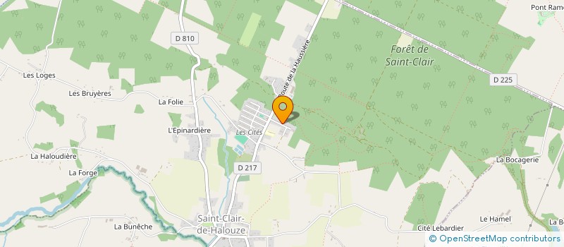 localisation de l'entreprise MONSIEUR SEBASTIEN CAILLEBOTTE à SAINT-CLAIR-DE-HALOUZE