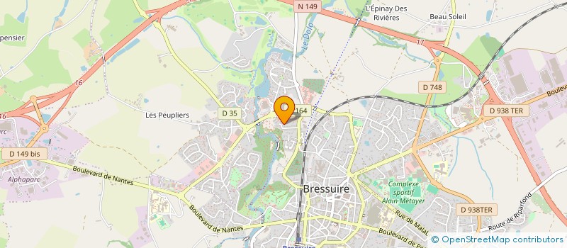 localisation de l'entreprise MONSIEUR SEBASTIEN CAIRE  BRESSUIRE