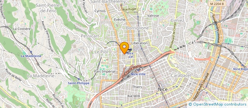 localisation de l'entreprise MONSIEUR SEBASTIEN CAISSON à NICE