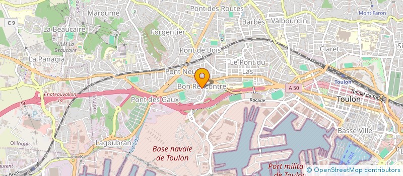 localisation de l'entreprise MONSIEUR SEBASTIEN CALABRESE  TOULON