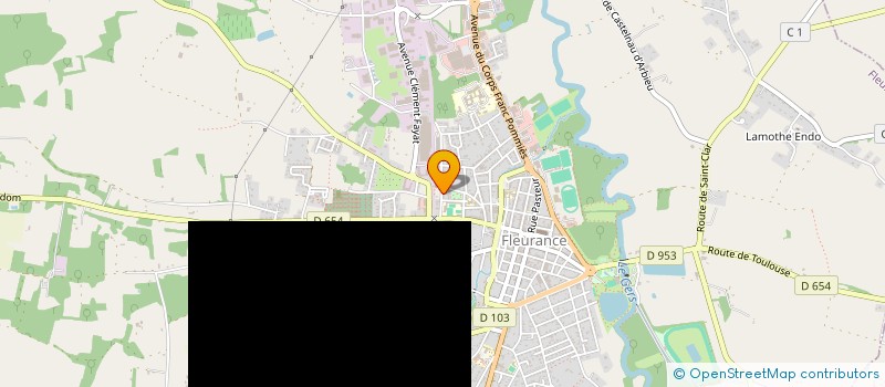 localisation de l'entreprise MONSIEUR SEBASTIEN CALBET  FLEURANCE
