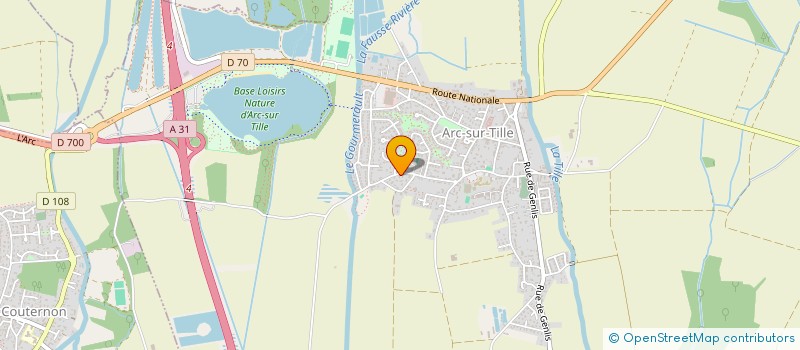 localisation de l'entreprise MONSIEUR SEBASTIEN CALDERA  ARC-SUR-TILLE