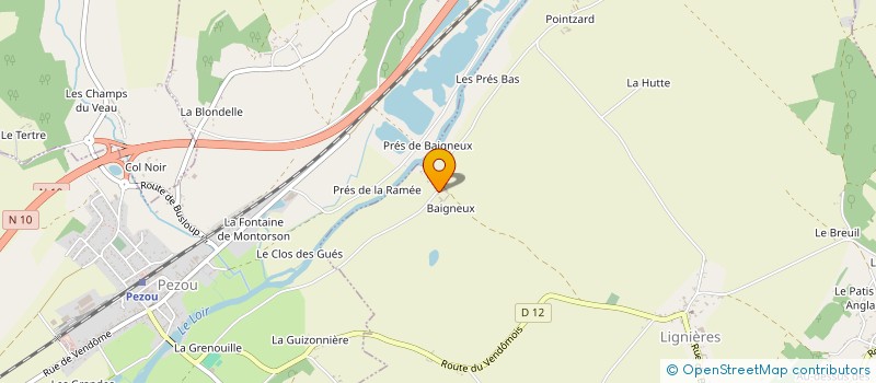 localisation de l'entreprise MONSIEUR SEBASTIEN CALDRAY  LIGNIERES