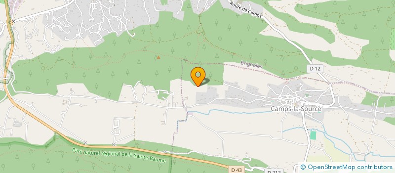 localisation de l'entreprise MONSIEUR SEBASTIEN CALI  BRIGNOLES