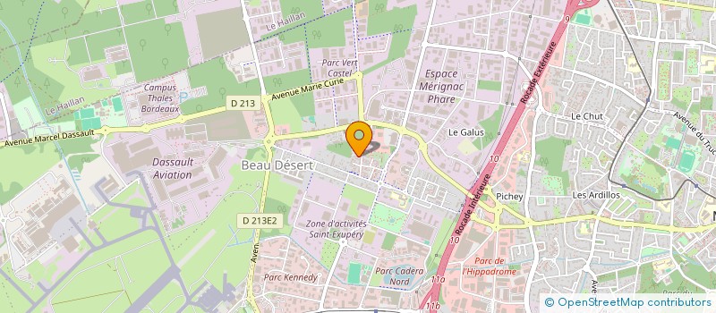 localisation de l'entreprise MONSIEUR SEBASTIEN CAMART  MERIGNAC