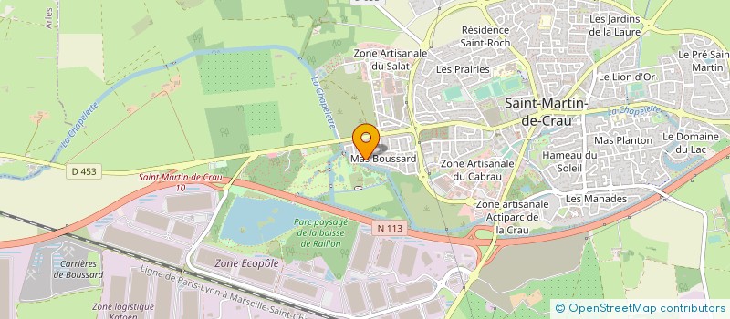 localisation de l'entreprise MONSIEUR SEBASTIEN CAMIER à SAINT-MARTIN-DE-CRAU