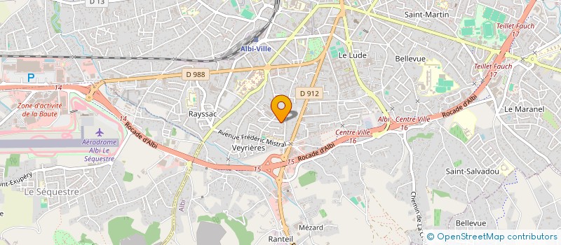 localisation de l'entreprise MONSIEUR SEBASTIEN CAMINADE  ALBI