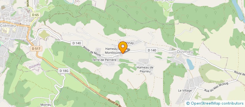 localisation de l'entreprise MONSIEUR SEBASTIEN CAMPAGNANI  DIZIMIEU