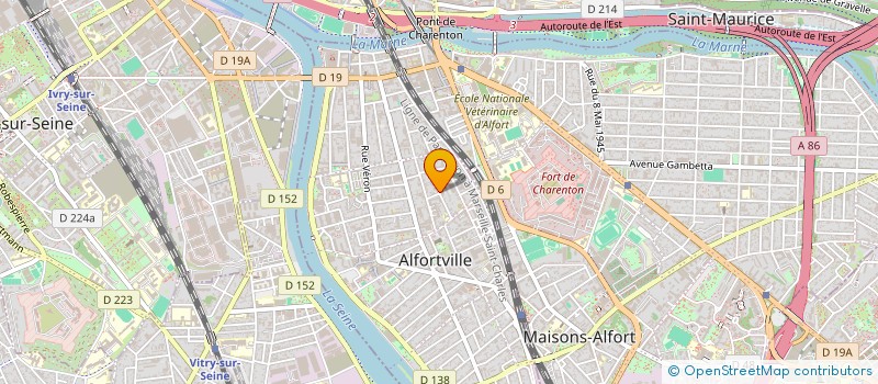 localisation de l'entreprise MONSIEUR SEBASTIEN CANAL à ALFORTVILLE