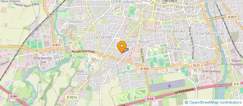 localisation de l'entreprise MONSIEUR SEBASTIEN CANET  TARBES