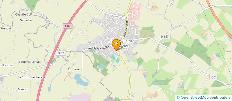 localisation de l'entreprise MONSIEUR SEBASTIEN CANNIZZARO  CHOLET