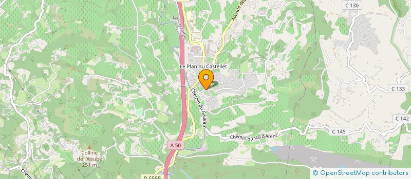 localisation de l'entreprise MONSIEUR SEBASTIEN CANTIGNEAU  LE CASTELLET