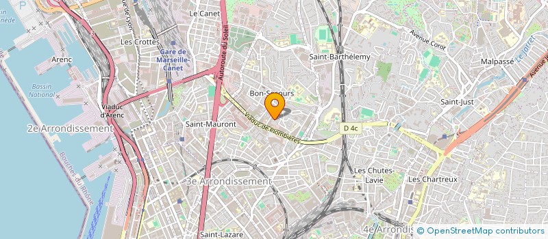 localisation de l'entreprise MONSIEUR SEBASTIEN CANUT à MARSEILLE