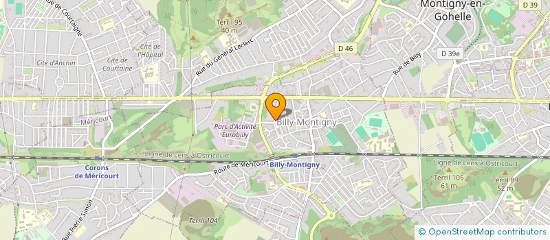 localisation de l'entreprise MONSIEUR SEBASTIEN CAPPOEN à BILLY-MONTIGNY