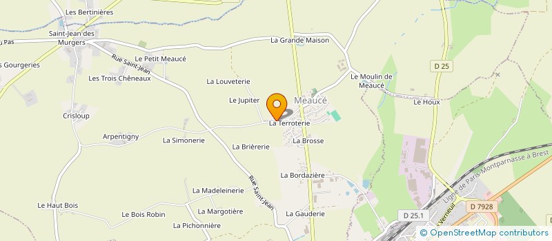 localisation de l'entreprise MONSIEUR SEBASTIEN CARAUX à MEAUCE