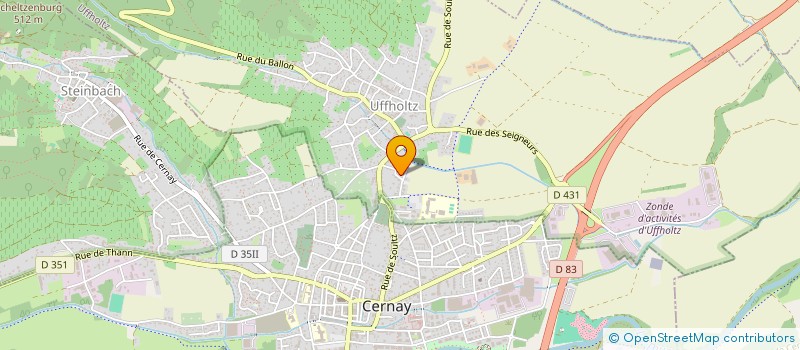 localisation de l'entreprise MONSIEUR SEBASTIEN CAREME  UFFHOLTZ