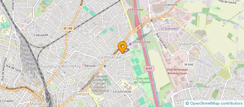 localisation de l'entreprise MONSIEUR SEBASTIEN CARGOU à TOULOUSE