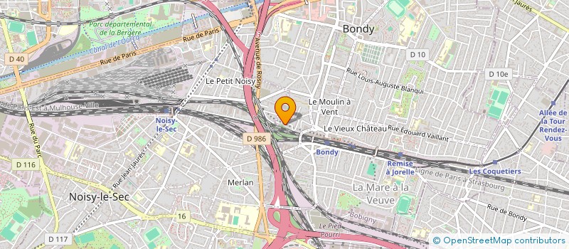 localisation de l'entreprise MONSIEUR SEBASTIEN CARION  BONDY