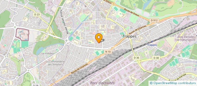 localisation de l'entreprise MONSIEUR SEBASTIEN CARLIER  TRAPPES