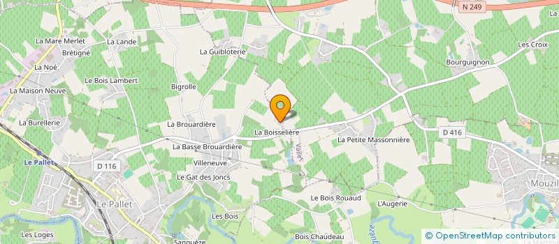 localisation de l'entreprise MONSIEUR SEBASTIEN CARNAC à PALLET (LE)