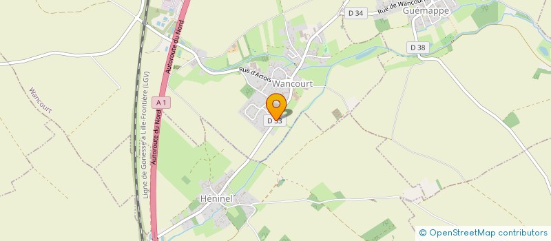 localisation de l'entreprise MONSIEUR SEBASTIEN CARON  WANCOURT