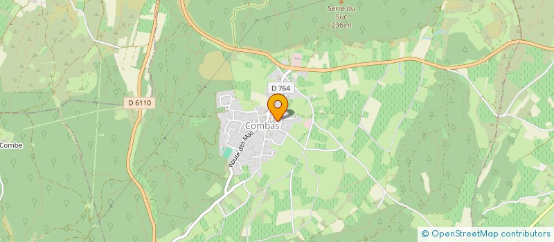 localisation de l'entreprise MONSIEUR SEBASTIEN CARON  COMBAS