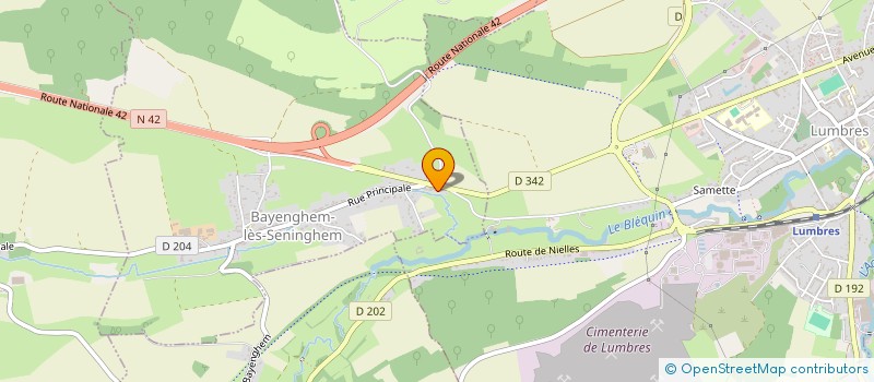 localisation de l'entreprise MONSIEUR SEBASTIEN CARPENTIER  BAYENGHEM-LES-SENINGHEM