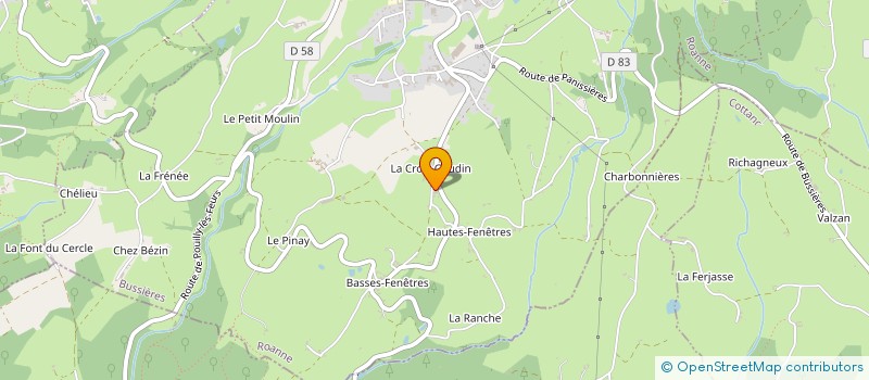 localisation de l'entreprise MONSIEUR SEBASTIEN CARPINTEIRO  BUSSIERES