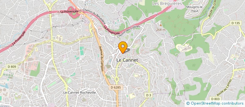 localisation de l'entreprise MONSIEUR SEBASTIEN CARRET à LE CANNET
