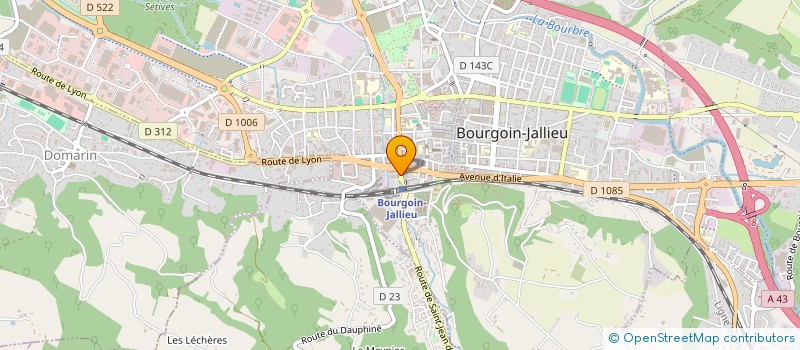 localisation de l'entreprise MONSIEUR SEBASTIEN CARRON à BOURGOIN-JALLIEU