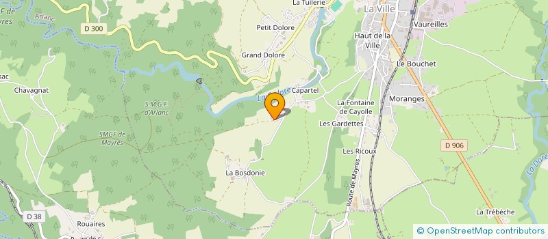 localisation de l'entreprise MONSIEUR SEBASTIEN CARTIER  ARLANC