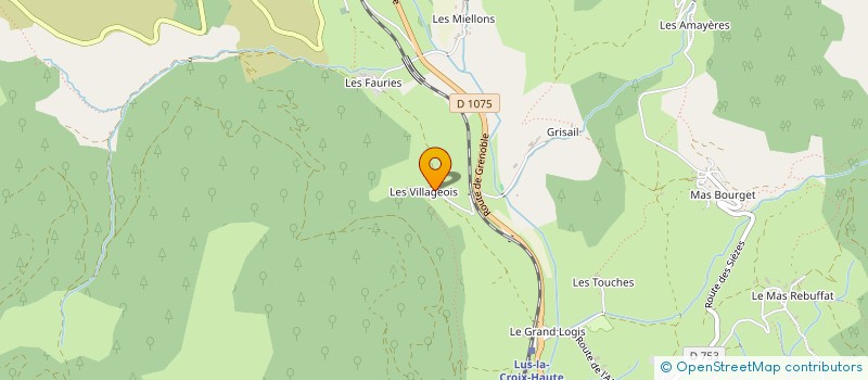 localisation de l'entreprise MONSIEUR SEBASTIEN CASALEGNO  LUS-LA-CROIX-HAUTE