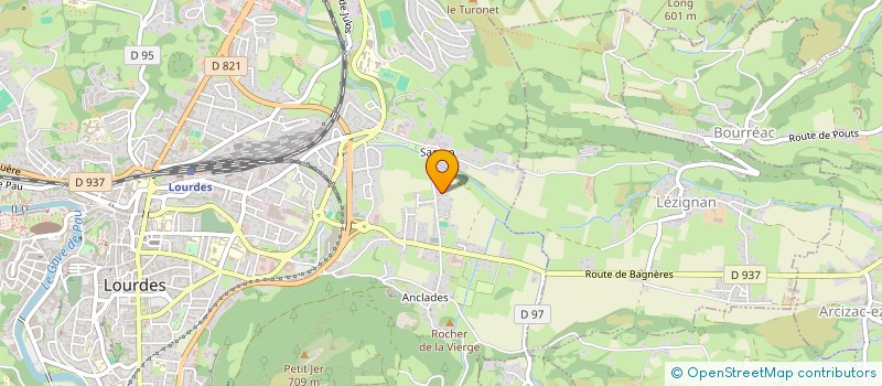 localisation de l'entreprise MONSIEUR SEBASTIEN CASSOU  LOURDES