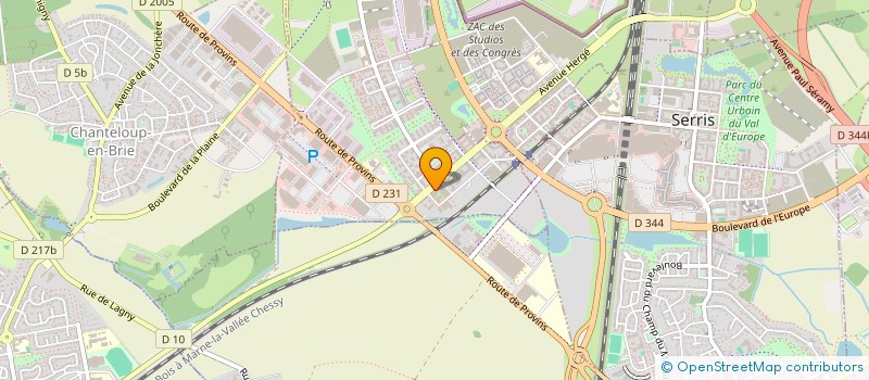 localisation de l'entreprise MONSIEUR SEBASTIEN CASTEL  MONTEVRAIN