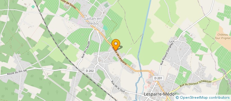 localisation de l'entreprise MONSIEUR SEBASTIEN CASTET à SAINT-CHRISTOLY-MEDOC