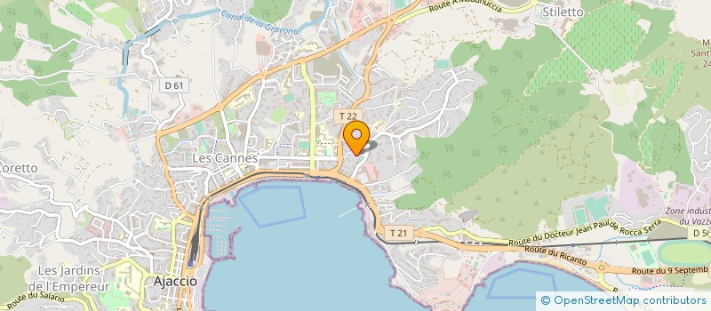 localisation de l'entreprise MONSIEUR SEBASTIEN CASU à AJACCIO