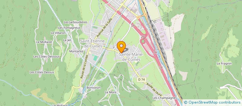 localisation de l'entreprise MONSIEUR SEBASTIEN CATEAU  SAINTE-MARIE-DE-CUINES