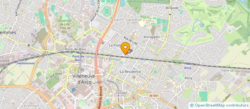 localisation de l'entreprise MONSIEUR SEBASTIEN CATENNE  VILLENEUVE-D'ASCQ