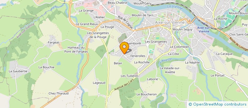 localisation de l'entreprise MONSIEUR SEBASTIEN CATILLON  AIXE-SUR-VIENNE