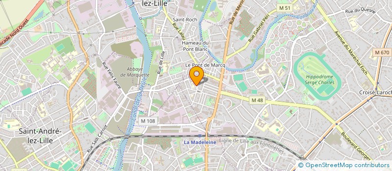 localisation de l'entreprise MONSIEUR SEBASTIEN CATTEAU à MARCQ-EN-BARŒUL