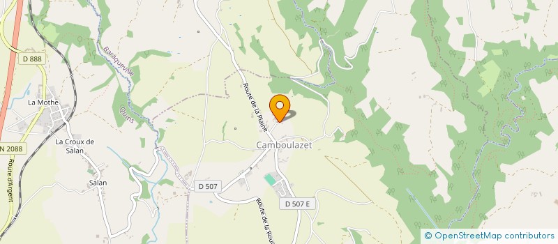 localisation de l'entreprise MONSIEUR SEBASTIEN CATUSSE  MOYRAZES